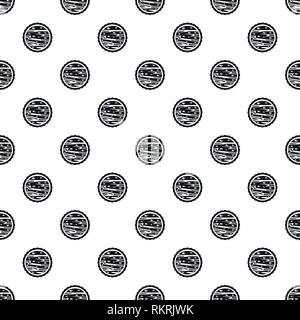 Nuts on cake pattern seamless vector repeat geometric for any web design Stock Vector