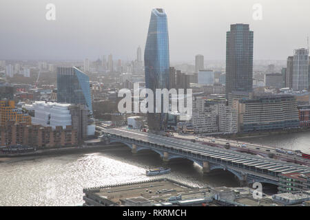 One Blackfrairs and surrounding building, as seen from St. Paul's Cathedral. Stock Photo