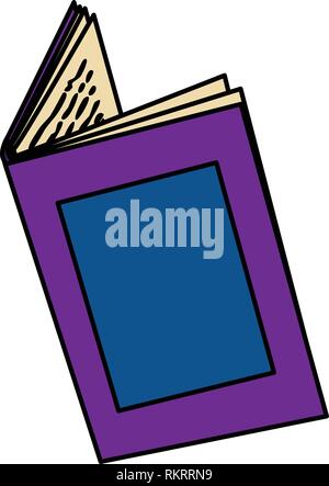 vector open book fairy story flat design Stock Vector
