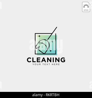 cleaning service logo template vector illustration icon element isolated - vector Stock Vector