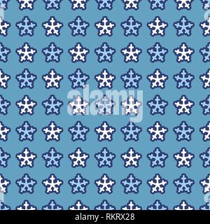 vector christmas seamless pattern flat paper art Stock Vector