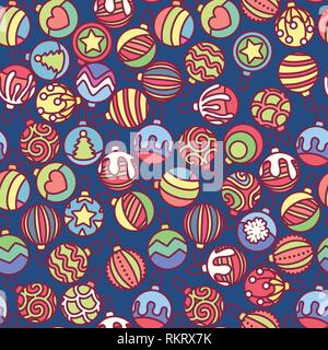 vector christmas seamless pattern flat paper art Stock Vector