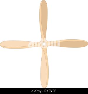 vector propeller air screw vintage flat object Stock Vector
