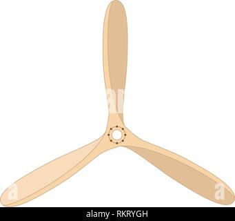 vector propeller air screw vintage flat object Stock Vector