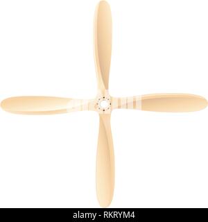 vector propeller air screw vintage volume object Stock Vector