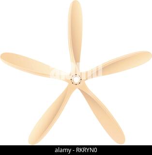 vector propeller air screw vintage volume object Stock Vector