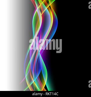 dinamyc flow, stylized  waves, vector Stock Vector