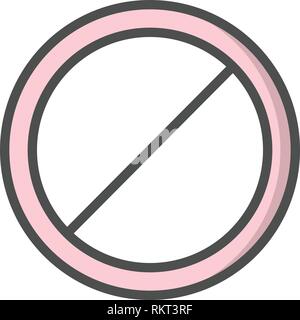 Vector No entry Icon Sign Icon Vector Illustration For Personal And Commercial Use... Clean Look Trendy Icon... Stock Vector
