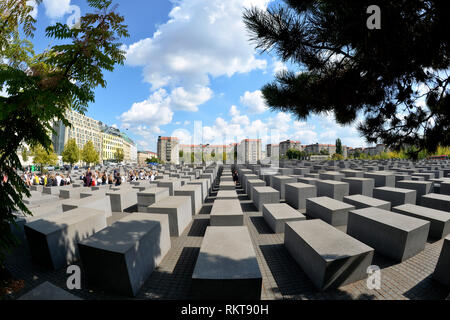 Holocaust Memorial, Memorial to the Murdered Jews of Europe, Germany, Berlin. Stock Photo