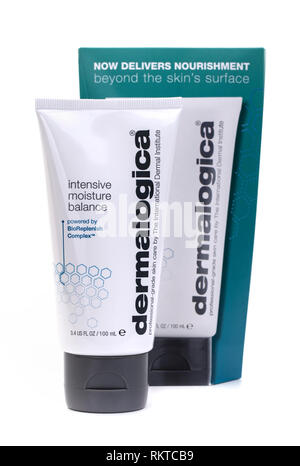 Dermalogica  intensive moisture balance Skin Care on a white background Stock Photo