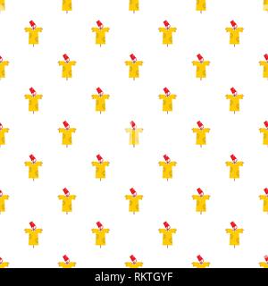 Garden scarecrow icon. Flat illustration of garden scarecrow vector icon for web design Stock Vector