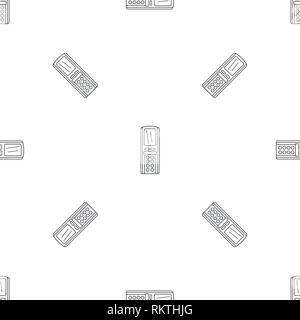 Remote control conditioner pattern seamless vector repeat geometric for any web design Stock Vector
