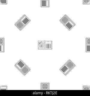 Conditioner fan pattern seamless vector repeat geometric for any web design Stock Vector