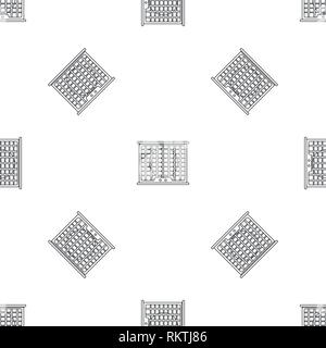 Air conditioner compressor pattern seamless vector repeat geometric for any web design Stock Vector