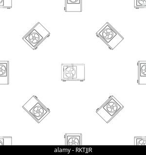 Outdoor conditioner fan pattern seamless vector repeat geometric for any web design Stock Vector