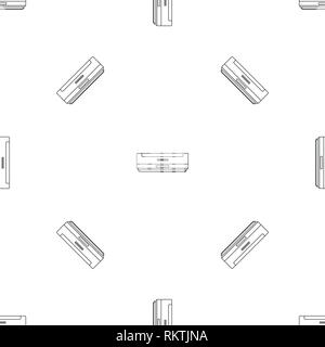 Apartment conditioner pattern seamless vector repeat geometric for any web design Stock Vector
