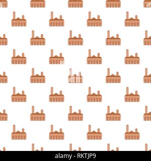 City tower brown building icon. Flat illustration of city tower brown building vector icon for web design Stock Vector