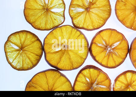 Sliced dried oranges Stock Photo