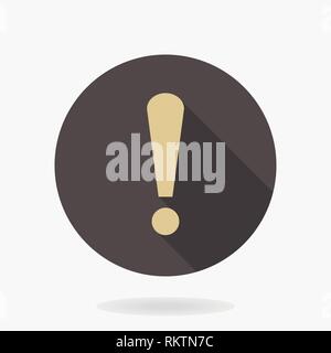 Fine Vector Exclamation Icon Stock Vector