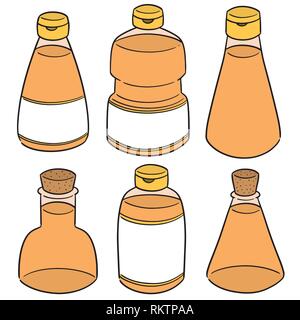 vector set of vegetable oil Stock Vector