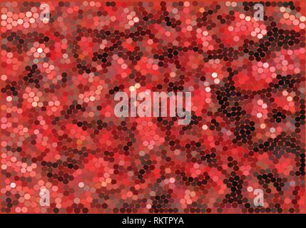 Red and black dots vector illustration Stock Vector