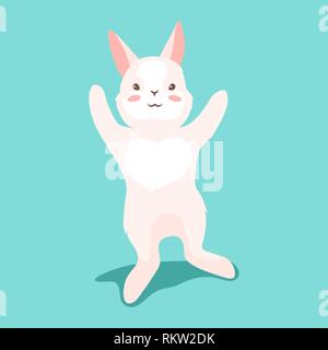 Cute Easter Bunny illustration. Stock Vector