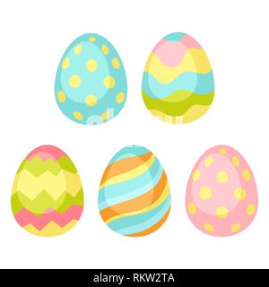 Happy Easter seamless pattern wiht eggs. Stock Vector