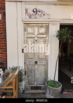 front of english house in autumn Stock Photo