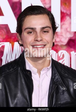 LOS ANGELES, CA, USA - FEBRUARY 11: Actor Jake T. Austin arrives at the Los Angeles Premiere Of Warner Bros. Pictures' 'Isn't It Romantic' held at The Theatre at Ace Hotel on February 11, 2019 in Los Angeles, California, United States. (Photo by David Acosta/Image Press Agency) Stock Photo