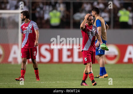MG - Belo Horizonte - 12/02/2019 - Libertadores 2019, Atletico x Danubio - players of the Danube regret after a match against Atletico-MG at Independencia Stadium for the championship Libertadores 2019. Photo: Pedro Vale / AGIF Stock Photo