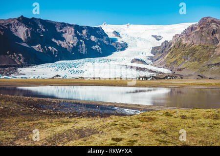 A beautiful glacier somewhere in breathtaking Iceland Stock Photo