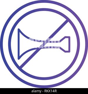 Vector Audible warning devices prohibited Icon Sign Icon Vector Illustration For Personal And Commercial Use... Clean Look Trendy Icon... Stock Vector