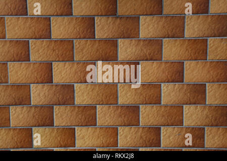 The wall is lined with ceramic tiles Stock Photo