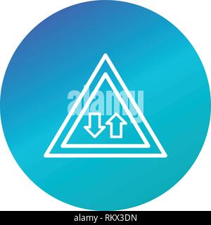 Vector Two way traffic Icon Sign Icon Vector Illustration For Personal And Commercial Use... Clean Look Trendy Icon... Stock Vector