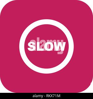 Vector Slow Icon Sign Icon Vector Illustration For Personal And Commercial Use... Clean Look Trendy Icon... Stock Vector