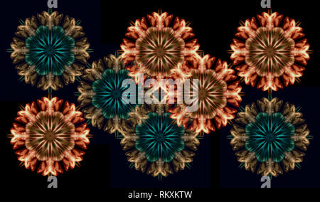 Colorful mandala made from bright ropes Stock Photo Alamy