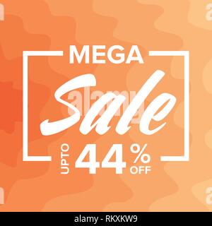 Sale Banner Marble on Background Stock Vector