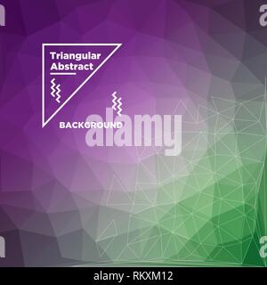 Triangular Polygonal Background Stock Vector