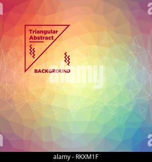 Triangular Polygonal Background Stock Vector