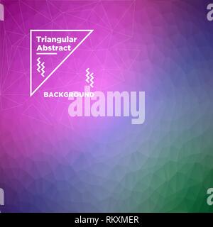 Triangular Polygonal Background Stock Vector