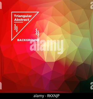 Triangular Polygonal Background Stock Vector