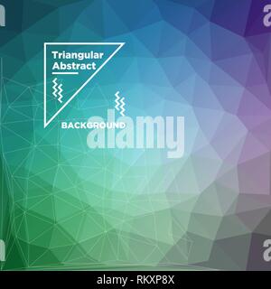 Triangular Polygonal Background Stock Vector