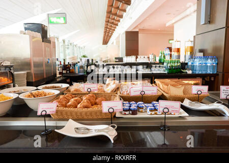 DUBAI, UAE - CIRCA NOVEMBER, 2016: Marhaba lounge in Dubai International Airport. Stock Photo