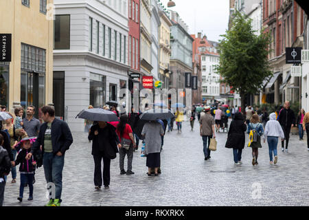 Rainy day in Copenhagen, Denmark Stock Photo