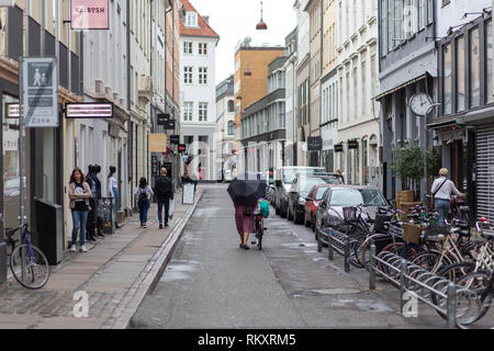 Rainy day in Copenhagen, Denmark Stock Photo