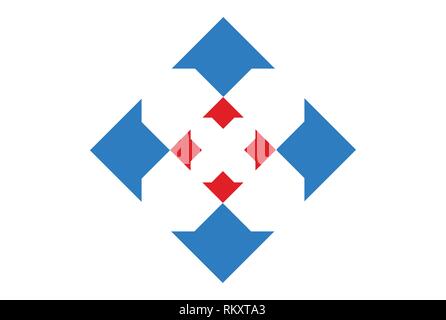 letter x arrow concept logo icon Stock Vector