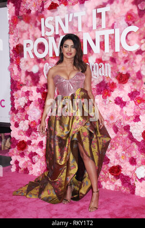 Priyanka Chopra  02/11/2019 The World Premiere of 'Isn't It Romantic' held at the Theatre at Ace Hotel in Los Angeles, CA Photo by Izumi Hasegawa / HNW / PictureLux Stock Photo