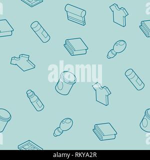 Silkskreen outline isometric pattern . Vector illustration, EPS 10 Stock Vector
