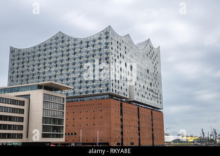 Hamburg, Germany – August 14, 2017: Elbe Philharmonic Concert Hall, Europe Stock Photo