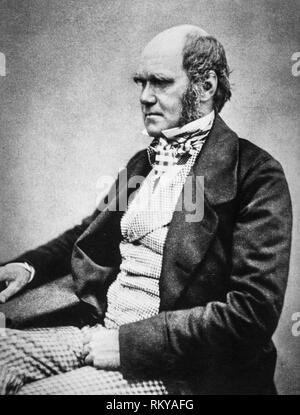 Charles Darwin, (1809-1882), English naturalist, geologist and biologist, portrait, 1854 Stock Photo